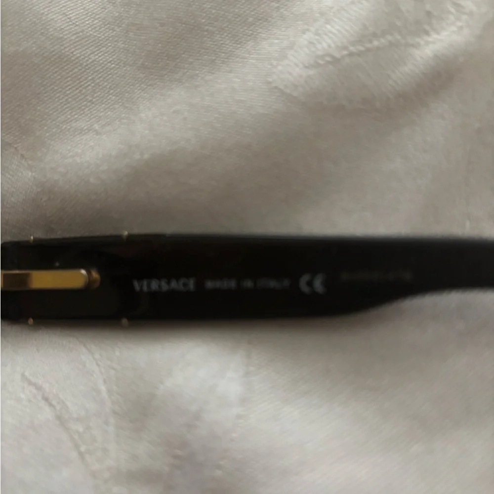 Versace Black and Gold Eyewear